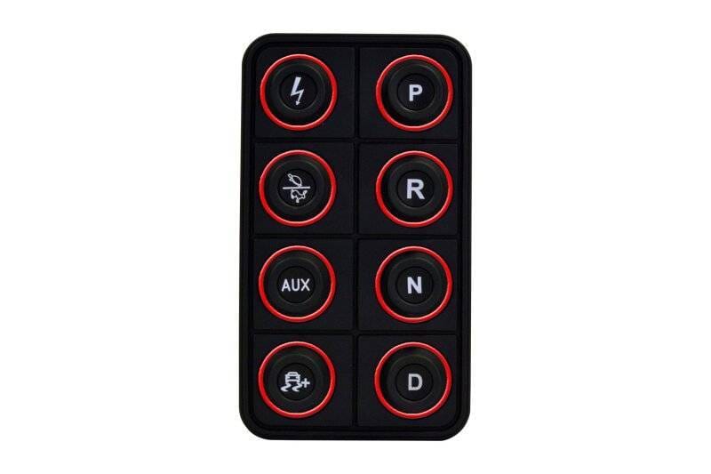 AEM 30-8400 AEM EV 8 Button Keypad CAN Based Programmable Backlighting thumbnail 2