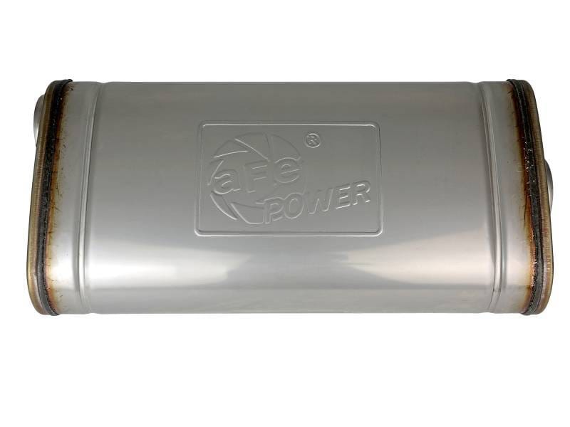 aFe 49M30019 aFe MACH Force XP 304 Stainless Steel Muffler 2.5in Center/Offset 18in L x 9in W x 4in H thumbnail 3