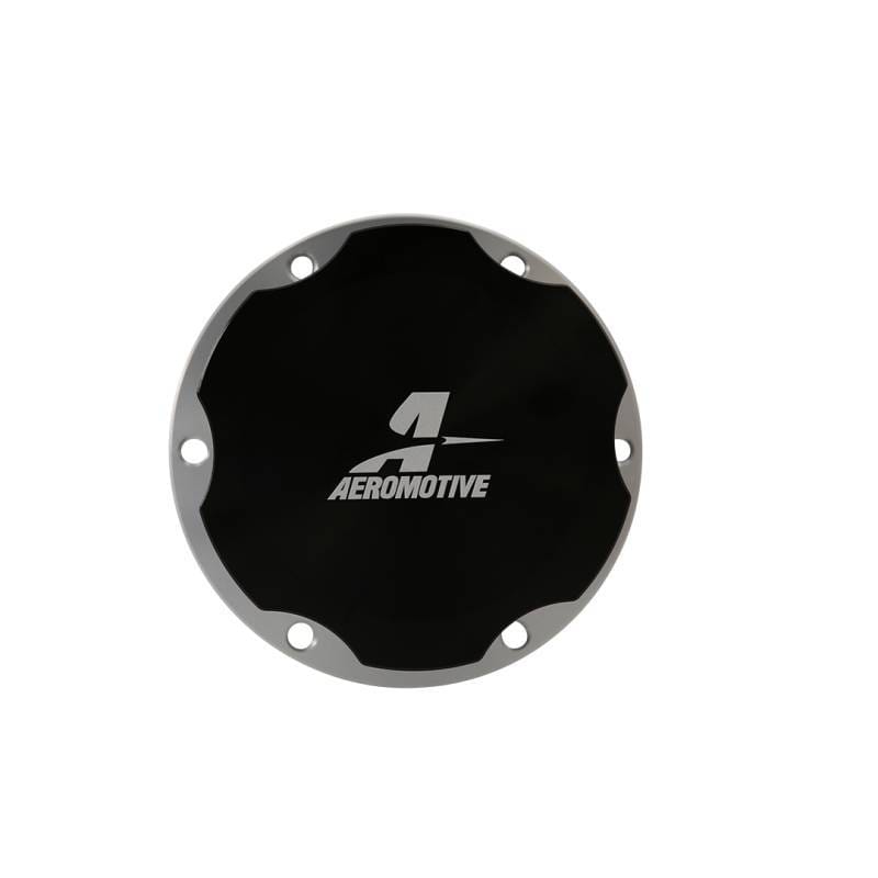 Aeromotive 18730 Aeromotive Fill Cap - Screw-On - 3in - Flanged - 6-Bolt - Black