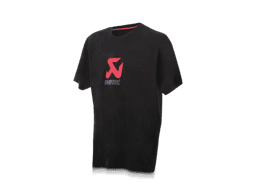 Akrapovic 801207 Akrapovic Mens Logo Black T-Shirt - Medium