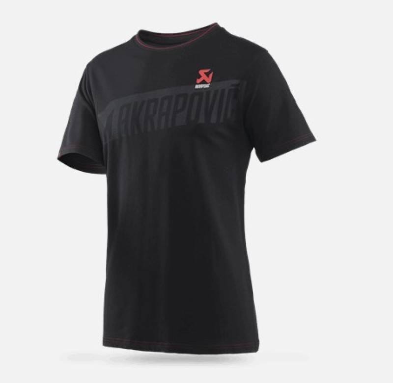 Akrapovic 802044 Akrapovic Mens Corpo T-Shirt Black - L