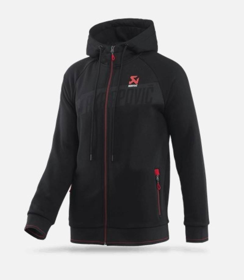 Akrapovic 802057 Akrapovic Mens Corpo Zip Hoodie Black - Large thumbnail 3