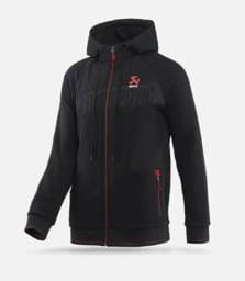 Akrapovic 802058 Akrapovic Mens Corpo Zip Hoodie Black - XL