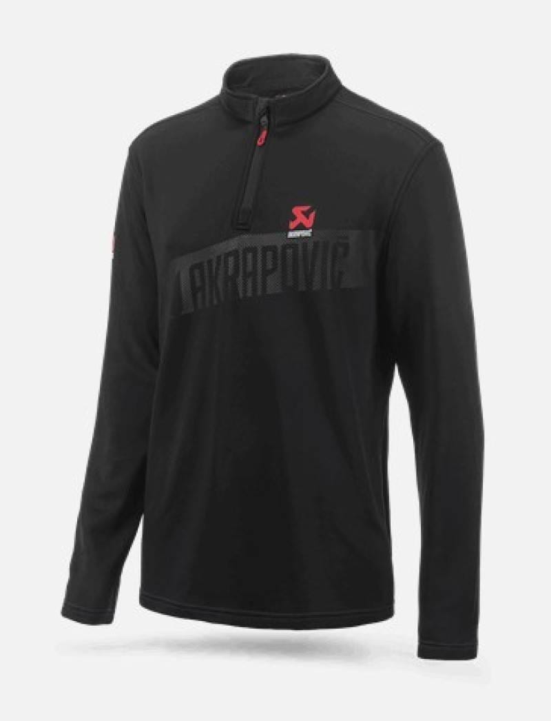 Akrapovic 802210 Akrapovic Mens Corpo Turtleneck Zip Black - Medium thumbnail 2