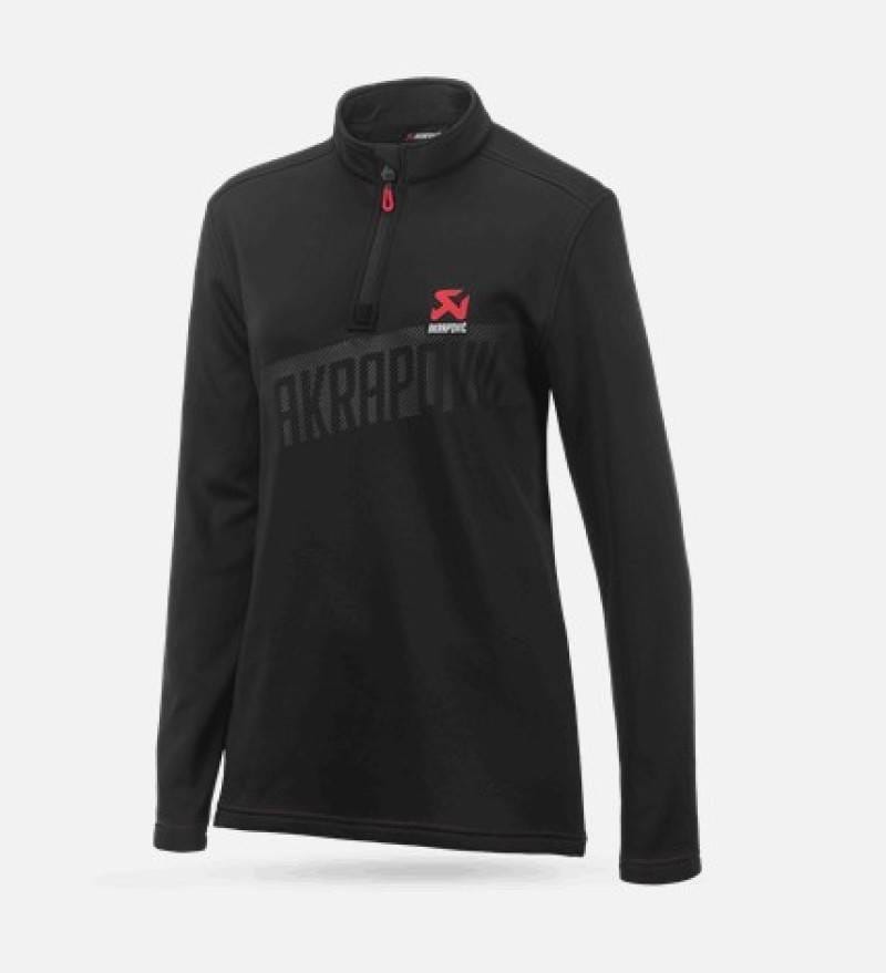 Akrapovic 802216 Akrapovic Womens Corpo Turtleneck Zip Black S thumbnail 2