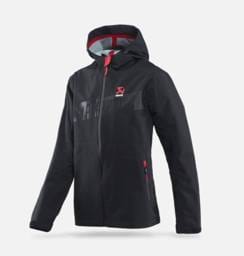 Akrapovic 802077 Akrapovic Womens Corpo Rain Jacket Black - L