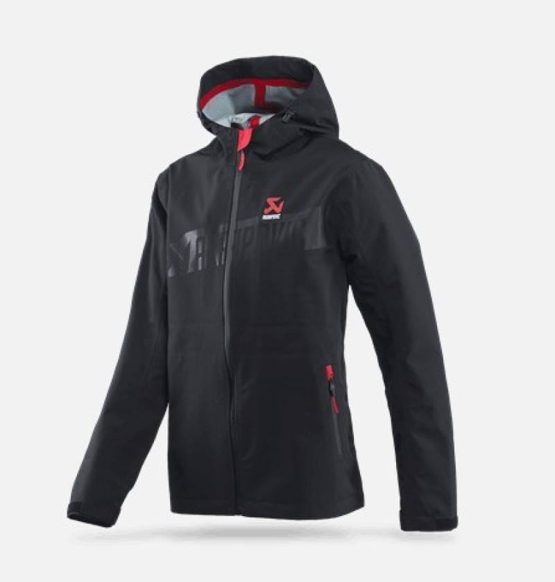 Akrapovic 802077 Akrapovic Womens Corpo Rain Jacket Black - L