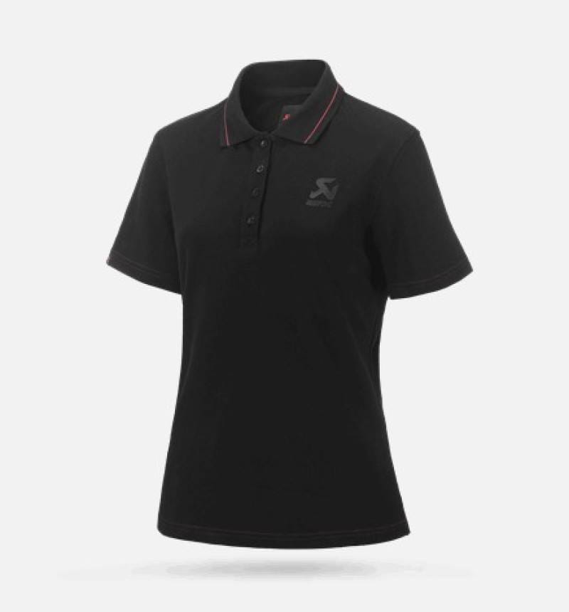 Akrapovic 802139 Akrapovic Corpo Polo Black Womens - M