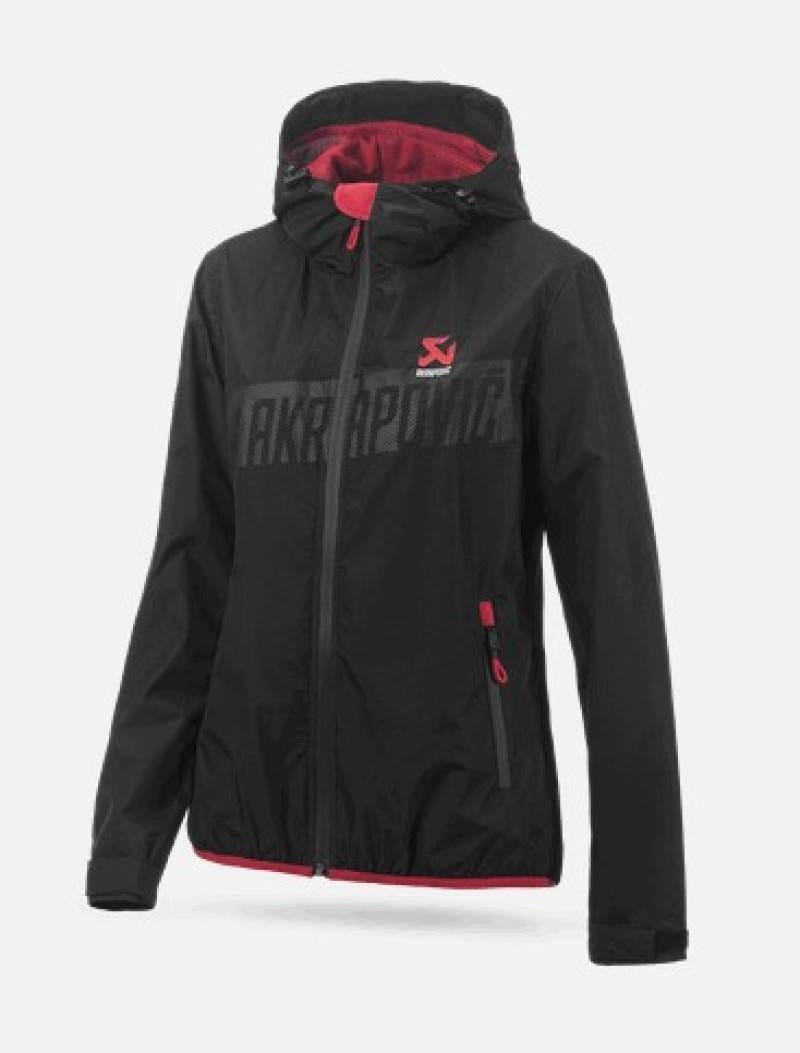 Akrapovic 802230 Akrapovic Womens Black Corpo Windbreaker - Medium