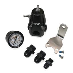 DeatschWerks 6-1000-FRB-86 DeatschWerks DWR1000 AFPR + Pressure Gauge + 8AN & 6AN Fittings - Anodized Black