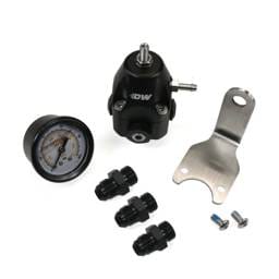 DeatschWerks 6-1002-FRB-66 DeatschWerks DWR1000C AFPR + Pressure Gauge + 6AN Fittings - Anodized Black
