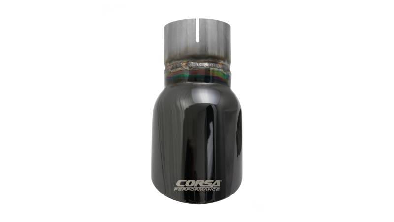 CORSA Performance TK002BLK Corsa Single Universal 2.5in Inlet / 3.5in Outlet Black PVD Pro-Series Tip Kit thumbnail 7
