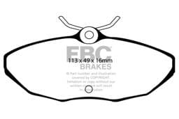 EBC Brakes DP21221/2 EBC Brakes Greenstuff 2000 Series Sport Pads - Fits 2003-2006 Jaguar S-Type, XJ8