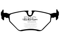 EBC Brakes DP21289 EBC 99-02 BMW Z3 2.5 Greenstuff Rear Brake Pads - Fits select 1999-2009 BMW models