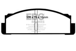 EBC Brakes DP2130 EBC 68-83 Fiat 124 1.6 Greenstuff Rear Brake Pads - Fits 1968-1983 Fiat 124, X-1/9, 128