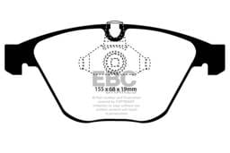 EBC Brakes DP21449 EBC 11-12 BMW 1M Coupe 3.0 Twin Turbo Greenstuff Front Brake Pads - Fits select 2002-2011 BMW models