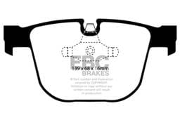 EBC Brakes DP21451 EBC 11-12 BMW 1M Coupe 3.0 Twin Turbo Greenstuff Rear Brake Pads - Fits select 2002-2011 BMW models