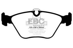 EBC Brakes DP21552 EBC 04-06 BMW X3 2.5 (E83) Greenstuff Front Brake Pads - Fits select 2001-2011 BMW models