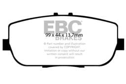 EBC Brakes DP21775 EBC 06-15 Mazda Miata MX5 2.0 Greenstuff Rear Brake Pads - Fits 2017-2019 Fiat 124 Spider