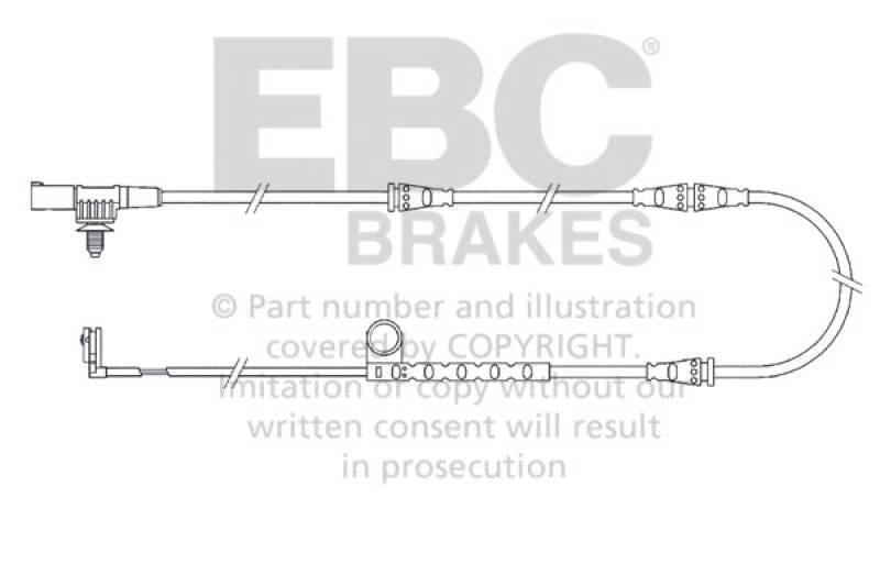 EBC Brakes EFA125 EBC 2005-2006 Land Rover Range Rover Sport 4.2L Supercharged Front Wear Leads - Fits 2006 Land Rover Range Rover Sport