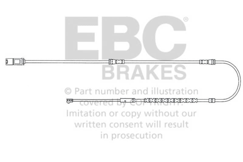 EBC Brakes EFA128 EBC 2010-2011 BMW 528 3.0L (F10) Front Wear Leads - Fits select 2010-2018 BMW models