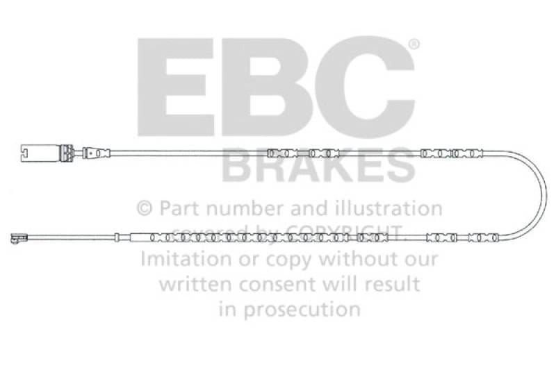 EBC Brakes EFA137 EBC 2010-2013 BMW 128 3.0L Rear Wear Leads - Fits 2010-2013 BMW 128i, 135i, 335i xDrive