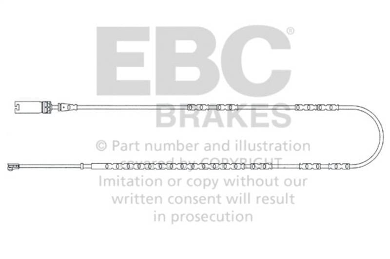 EBC Brakes EFA137 EBC 2010-2013 BMW 128 3.0L Rear Wear Leads - Fits 2010-2013 BMW 128i, 135i, 335i xDrive thumbnail 3