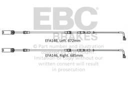 EBC Brakes EFA146 EBC 2008-2010 BMW M3 4.0L (E90) Front Wear Leads - Fits 2008-2013 BMW M3