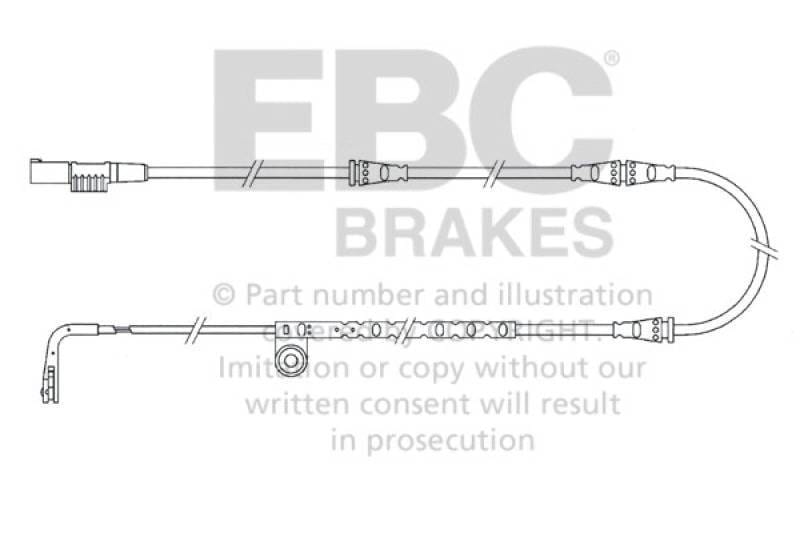 EBC Brakes EFA151 EBC 2005-2006 Land Rover Range Rover Sport 4.4L Front Wear Leads - Fits 2006 Land Rover Range Rover Sport