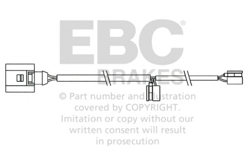 EBC Brakes EFA158 EBC 2008 Porsche Cayenne (1st Gen) 4.8L Turbo Rear Wear Leads - Fits 2008 Porsche Cayenne thumbnail 3