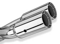 Borla 20203 Borla Universal Polished Tip Dual Round Intercooled (inlet 2 1/2in. Outlet 3in) *NO Returns*