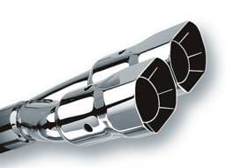Borla 20233 Borla Universal Polished Tip Dual Square Angle-Cut Intercooled (inlet 2 1/2in. Outlet 2 7/8 x 3 3/8i