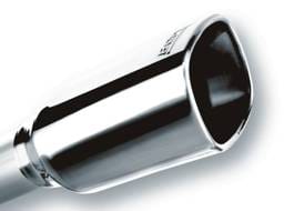 Borla 20241 Borla 2.25in Inlet 3.28in x 3.5in Square Rolled Angle Cut x 7.88in Long Exhaust Tip