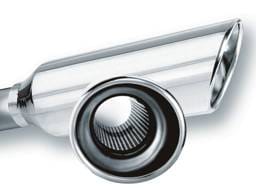 Borla 20248 Borla 2.25in Inlet 4in Round Rolled Angle Cut Resonated x 13in Long Exhaust Tip