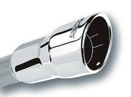 Borla 20251 Borla 3in Inlet 4.25in Round Rolled Angle Cut x 4in Long Universal Exhaust Tips