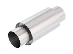 Borla 40004S Borla 3 -1/2in In/Out x 5in Round x 8in Long XR-1 Sportsman Shorty Racing Muffler