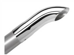 Borla 20110 Borla Universal Polished Tip Single Round Turndown/Turnout (inlet 2 1/2in. Outlet 2 1/2in) *NO Retur