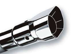 Borla 20116 Borla Universal Polished Tip Single Square Angle-Cut Intercooled (inlet 2 1/2in. Outlet 2 1/2 x 2 3/