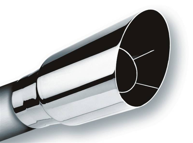 Borla 20120 Borla Universal Polished Tip Single Round Angle-Cut (inlet 2 1/2in. Outlet 3 1/2in) *NO Returns* thumbnail 3