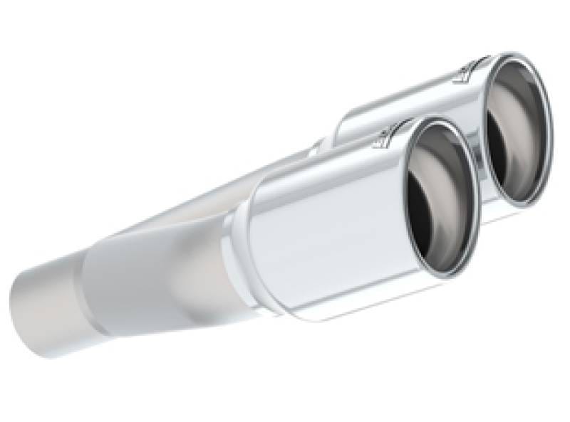 Borla 20143 Borla Universal Polished Tip Dual Round Rolled Angle-Cut (inlet 2in. Outlet 3in) *NO Returns*