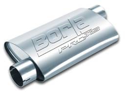 Borla 400490 Borla Universal Pro-XS Muffler Oval 2.5in Inlet/Outlet Offset/Offset Notched Muffler