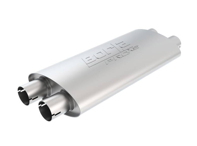 Borla 400492 Borla Pro-XS 2.25in Tubing 19in x 4in x 9.5in Oval Notched Dual In / Dual Out Muffler