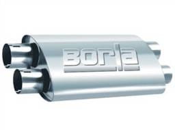 Borla 400493 Borla Universal ProXS Muffler - Oval Dual/Dual Inlet/Outlet 2.5in Tubing 19inx4inx9.5in Case