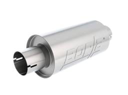 Borla 400497 Borla S-Type Muffler 2.5in Inlet/Outlet 5in Round x 10in w/Notch