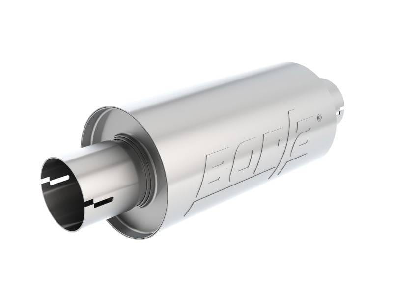 Borla 400497 Borla S-Type Muffler 2.5in Inlet/Outlet 5in Round x 10in w/Notch
