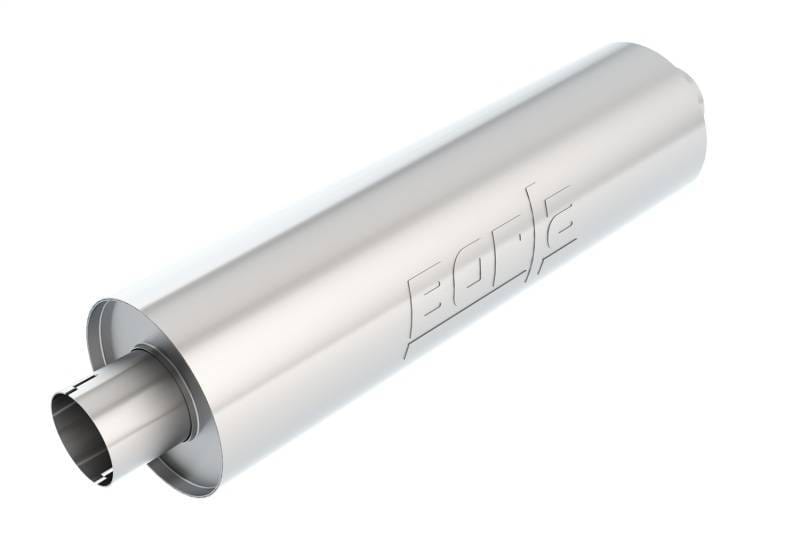 Borla 400500 Borla Heavy Duty (Truck) Muffler - 3in Center-Center 24in x 6.75in Round (Notched) thumbnail 3