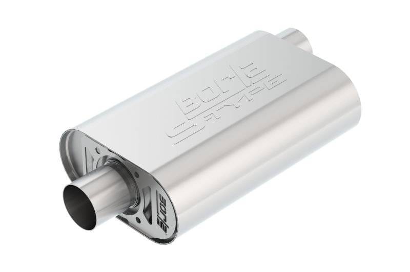 Borla 400819 Borla CrateMuffler SBC Hot 350/383 2.5 inch Offset/Center 14in x 4.35in x 9in Oval Muffler thumbnail 3