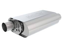 Borla 400823 Borla CrateMuffler SBC 283 / 327 / 350 2.5 inch Offset/Center 14in x 4.35in x 9in Oval Muffler