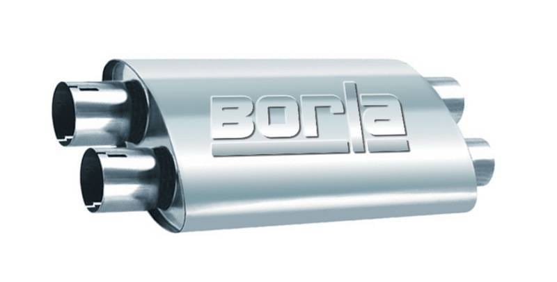 Borla 400287 Borla 2.25in Dual In/Out 19in x 9.5in x 4in Turbo XL Muffler thumbnail 3