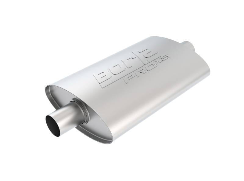 Borla 40347 Borla Pro-XS 2inch, 2inch, 14inch x 9-1/2inch x 4inch Oval Cen/Cen w/o Notch Turbo Muffler